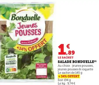 Hyper U BONDUELLE Salade offre