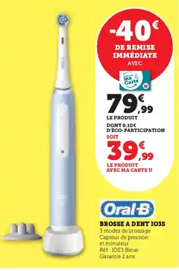 Hyper U ORAL-B Brosse a dent 103s offre