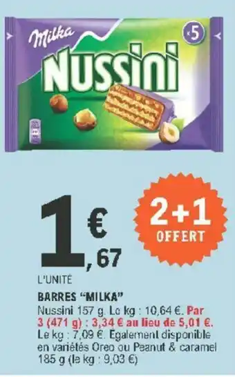 E.Leclerc Barres Milka offre