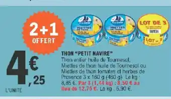 E.Leclerc Thon Petit Navire offre