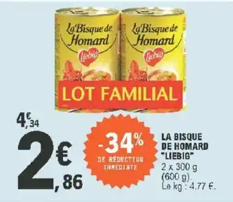 E.Leclerc La Bisque de Homard offre