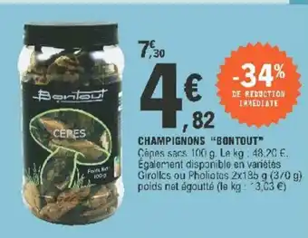 E.Leclerc Champignons Bontout offre