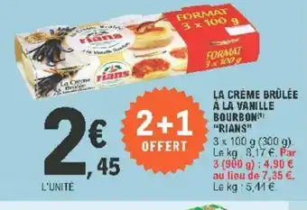 E.Leclerc La Crème Brûlée à La Vanille offre