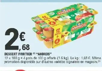 E.Leclerc Dessert Fruitier Andros offre