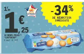 E.Leclerc 12 Oeufs Frais offre