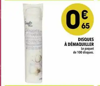 Supeco Disques à Démaquiller offre
