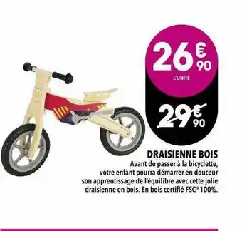 Supeco Draisienne Bois offre
