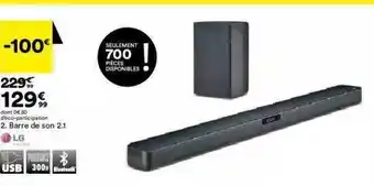 BUT Barre De Son 2.1 Lg offre