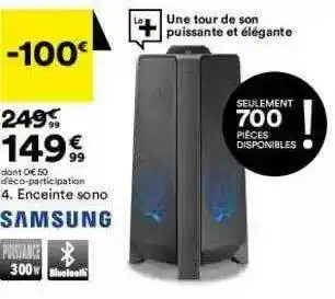 BUT Enceinte Sono Samsung offre