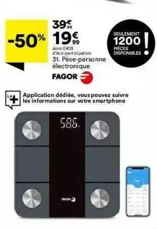 BUT Pèse-personne électrique Fagor offre