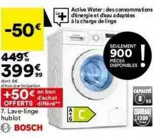 BUT Lave-linge Hublot Bosch offre