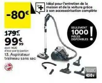 BUT Aspirateur Traîneau Sans Sac Hoover offre