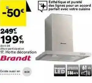BUT Hotte Décoration Brandt offre