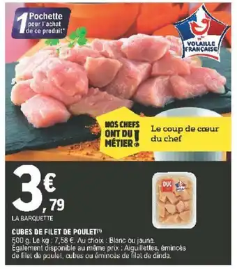 E.Leclerc Cubes de Filet de Poulet offre