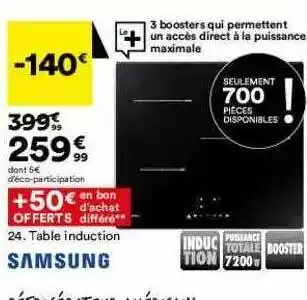 BUT Table Induction Samsung offre