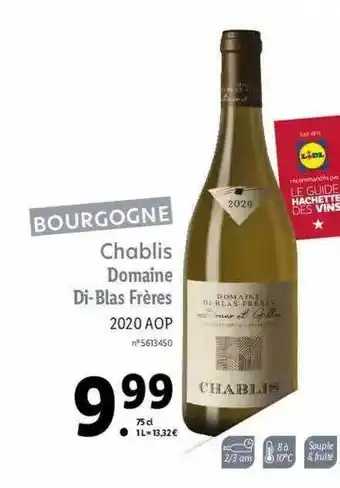 Chablis Domaine Di-blas Frères 2020 Aop