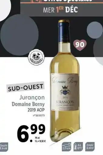 Lidl Jurançon Domaine Borny 2019 Aop offre