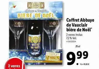 Lidl Coffret Abbaye De Vauclair Bière De Noël offre