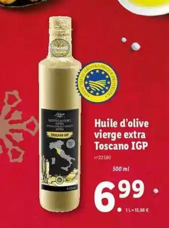 Lidl Huile D'olive Vierge Extra Toscano Igp offre