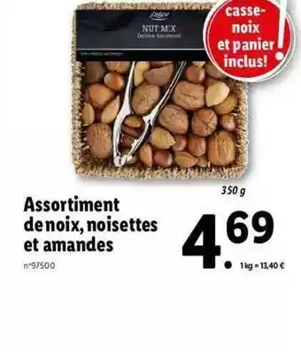 Lidl Assortiment De Noix, Noisettes Et Amandes offre