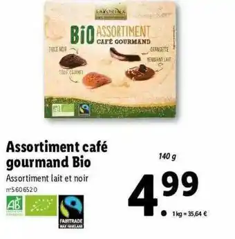 Lidl Assortiment Café Gourmand Bio offre
