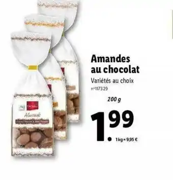Lidl Amandes Au Chocolat Favorina offre