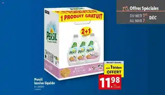 Lidl Lessive Liquide Persil offre