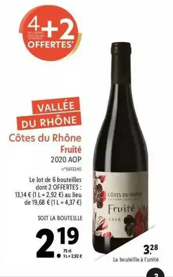 Côtes Du Rhône Fruité 2020 Aop