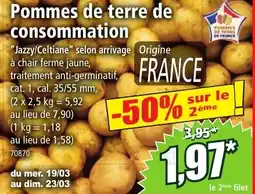 Norma Pommes de terre de consommation offre