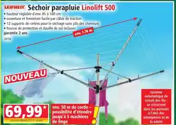 Norma LEIFHEIT Séchoir parapluie Linolift 500 offre