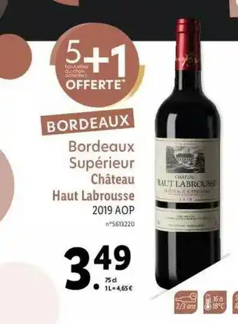 Bordeaux Supérieur Château Haut Labrousse 2019 Aop