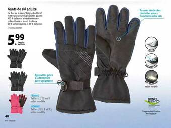 Lidl Gants De Ski Adulte offre