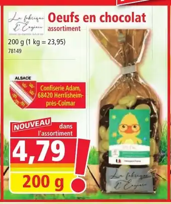 Norma Oeufs en chocolat offre