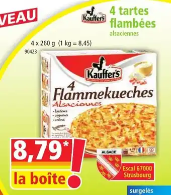 Norma 4 tartes flambées offre