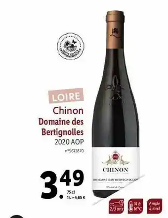 Loire Chinon Domaine Des Bertignolles 2020 Aop