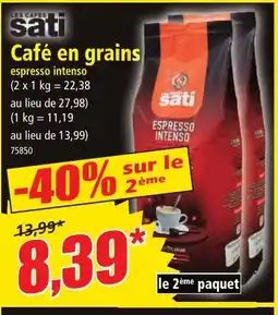 Norma SATI Café en grains offre