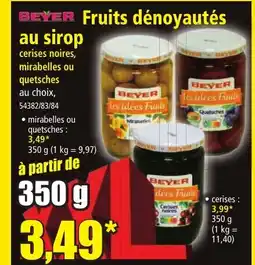 Norma BEYER Fruits dénoyautés au sirop offre