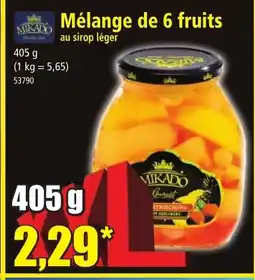 Norma MIKADO Mélange de 6 fruits offre