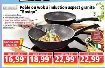 Norma Poêle Ou Wok à Induction Aspect Granite offre