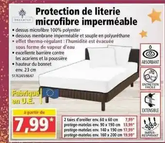 Norma Protection De Literie Microfibre Imperméable offre