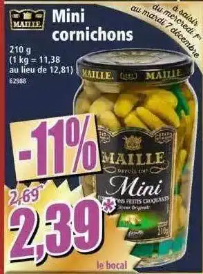 Norma Mini Cornichons Maille offre