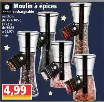 Norma Moulin à épices Rechargeable Finest offre
