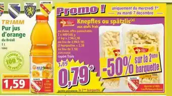 Norma Pur Jus D'orange Du Brésil Trimm, Knepfles Ou Spätzlis offre