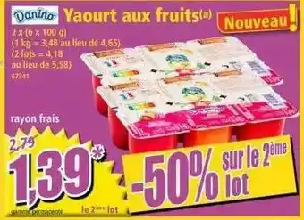 Norma Yaourt Aux Fruits Danino offre