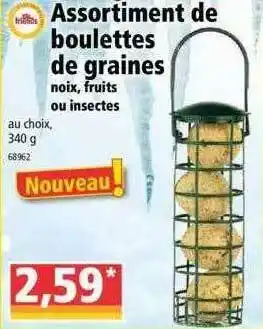 Norma Assortiment De Boulettes De Graines Noix, Fruits Ou Insectes offre