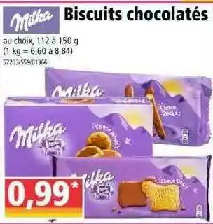 Biscuits Chocolatés Milka