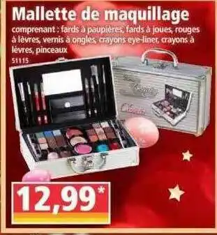 Norma Mallette De Maquillage offre