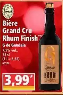 Norma Bière Grand Cru Rhum Finish G De Goudale offre