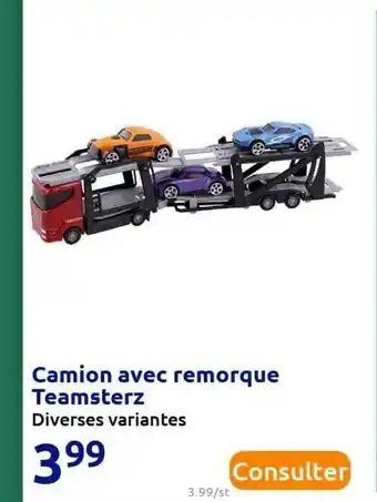 Action Camion Avec Remorque Teamsterz offre