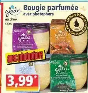 Norma Bougie Parfumée Avec Photophore Glade offre